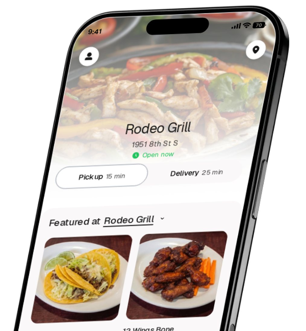 Rodeo Grill app preview